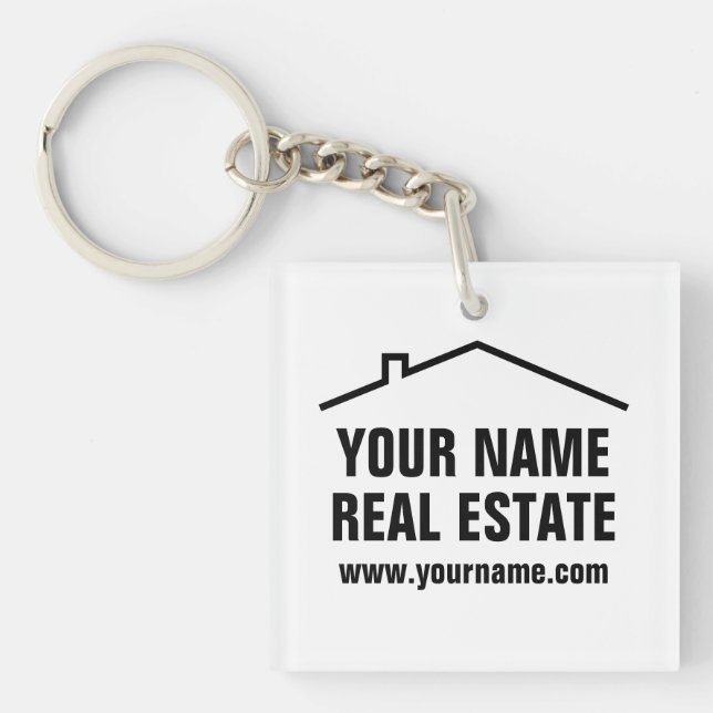 Custom Real Estate and property development Key Ring (Front)