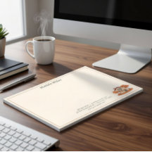 Custom Real Estate Autumn House Notepad