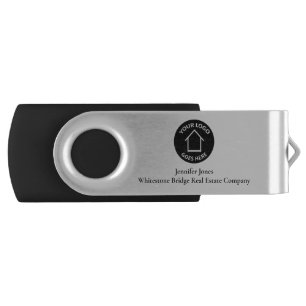 Custom Real Estate Company Add Your Logo Realtor USB Flash Drive