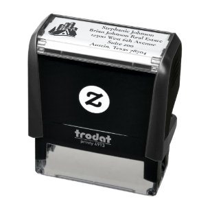 Custom Real Estate Company Business Cards supplies Self-inking Stamp