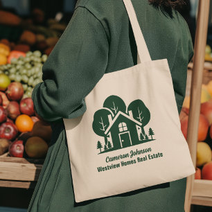 Custom Real Estate Company Forest Home Realtor Tote Bag