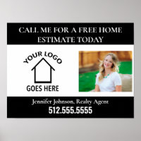 Custom Real Estate Company Logo Realtor Marketing
