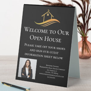 Custom Real Estate Company Open House Welcome