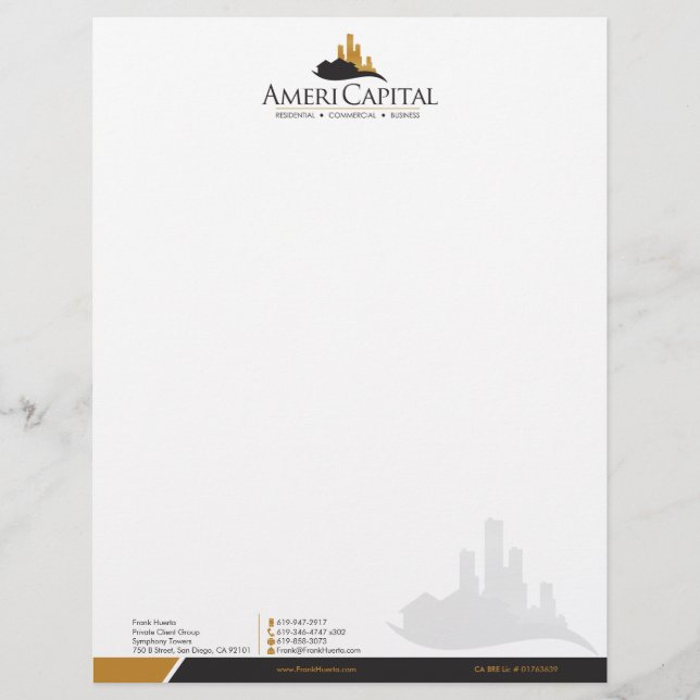 CUSTOM Real Estate Letterhead V2 (Front)