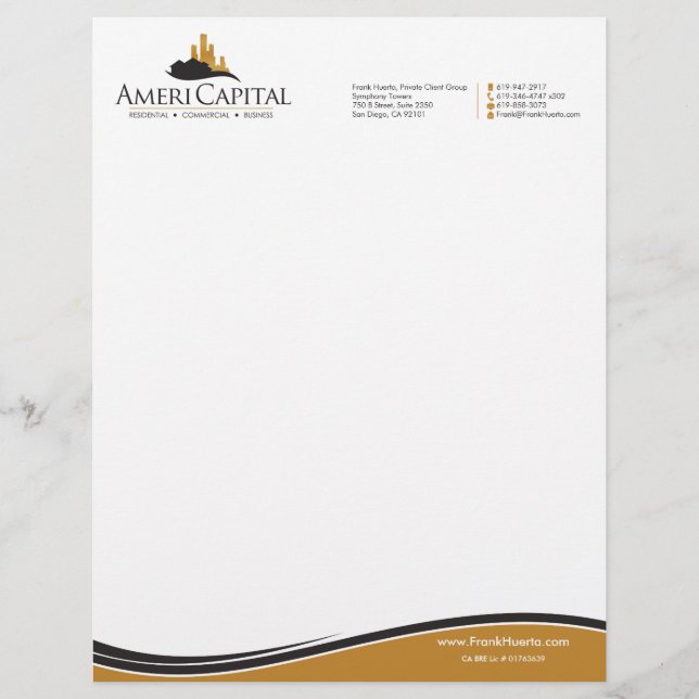 CUSTOM Real Estate Letterhead V4 Revised Design (Front)