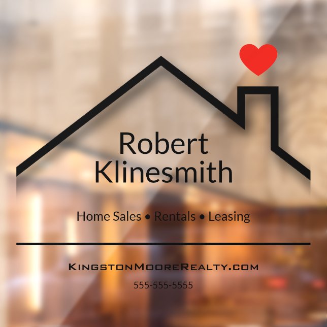 Custom Real Estate Office Window Cling (Sheet 2)