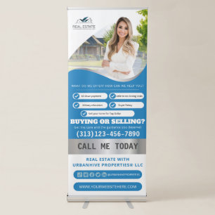 Custom Real Estate Promotional Marketing Retractable Banner