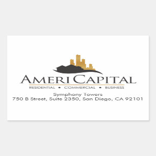 CUSTOM Real Estate Return Address Rectangular Sticker