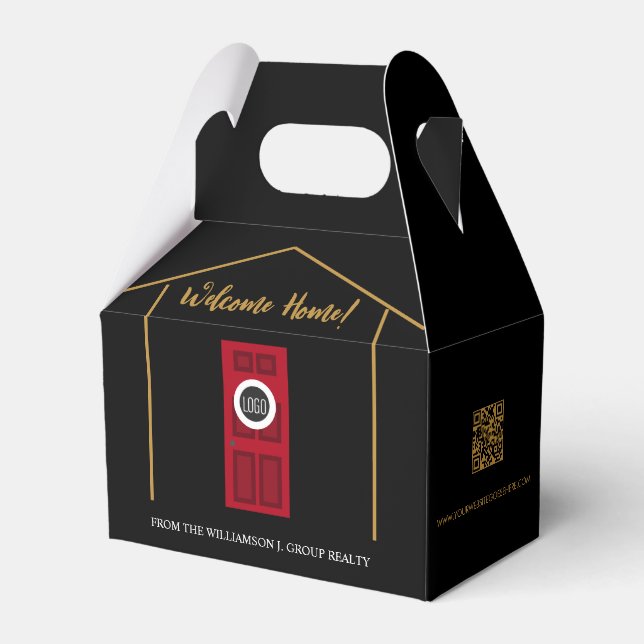 Custom Real Estate Welcome home house warming Favour Box (Front Side)