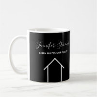 Custom Realtor Black White House Real Estate