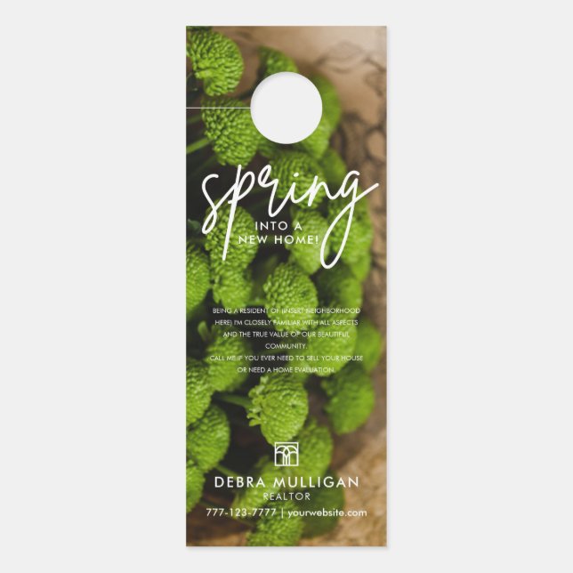 Custom Realtor Door Hanger - Real Estate Marketing (Front)