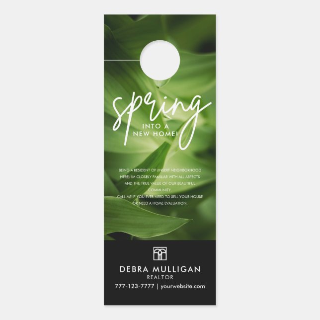 Custom Realtor Door Hanger - Real Estate Marketing (Front)