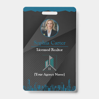 Custom Realtor Employee ID Card Badge With Photo