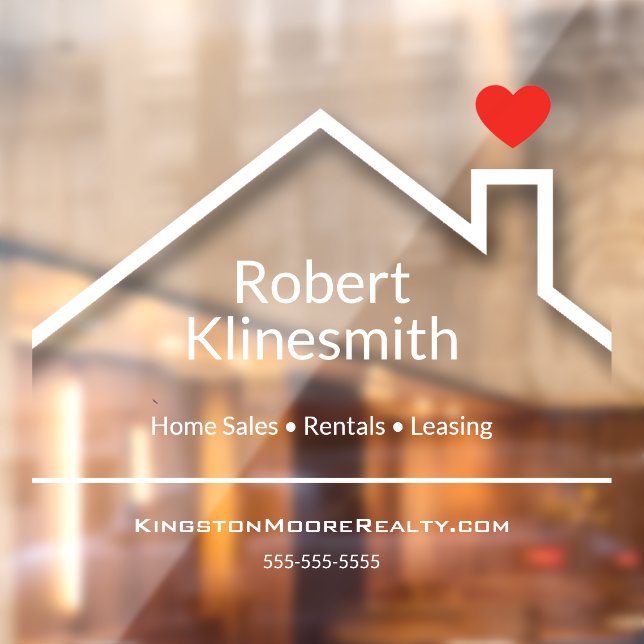 Custom Realtor Office Window Cling (Sheet 2)