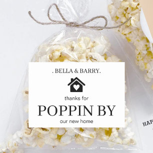 Custom Realtor Open House Housewarming Party Favou Rectangular Sticker