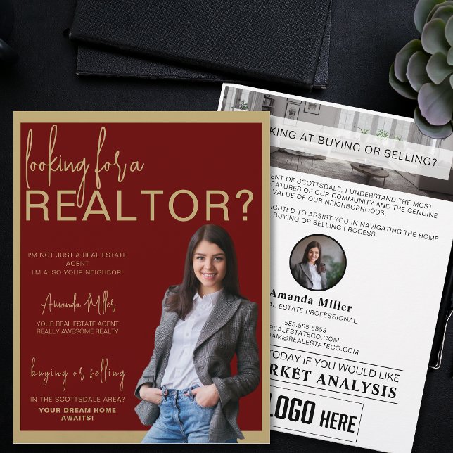 Custom Realtor Professional Real Estate Marketing Flyer (Creator Uploaded)