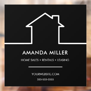 Custom Realtor Window Cling