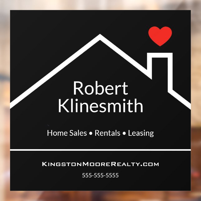 Custom Realtor Window Cling (Sheet 2)