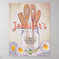 Custom Recipe Binder Front Insert