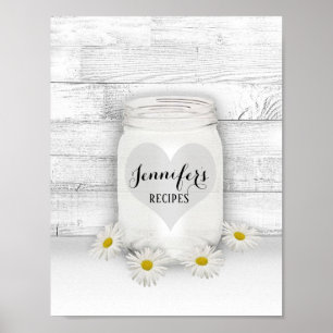Custom Recipe Binder Front  Poster