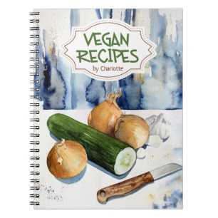 Custom Recipe Book, Vegan Recipes Notebook
