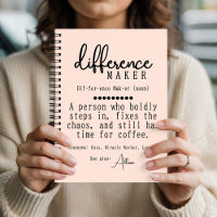 Custom Recognition Diary for Nurses or Teachers