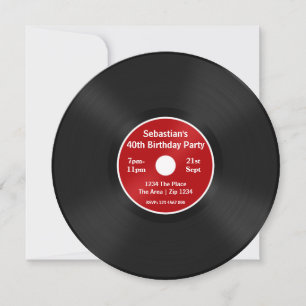 Custom Record Album Invitation