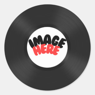 Custom Record Personalise Classic Round Sticker