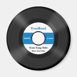 Custom Record Personalise Magnet