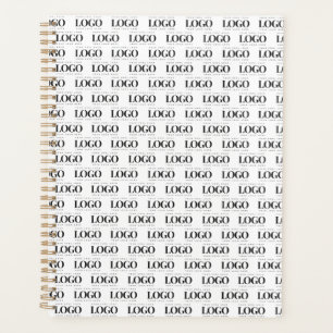 Custom Rectangle Business Company Logo Pattern  Planner