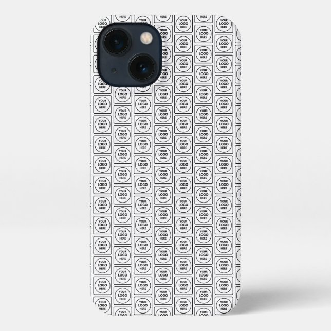 Custom Rectangle Business Logo Pattern iphone case (Back)