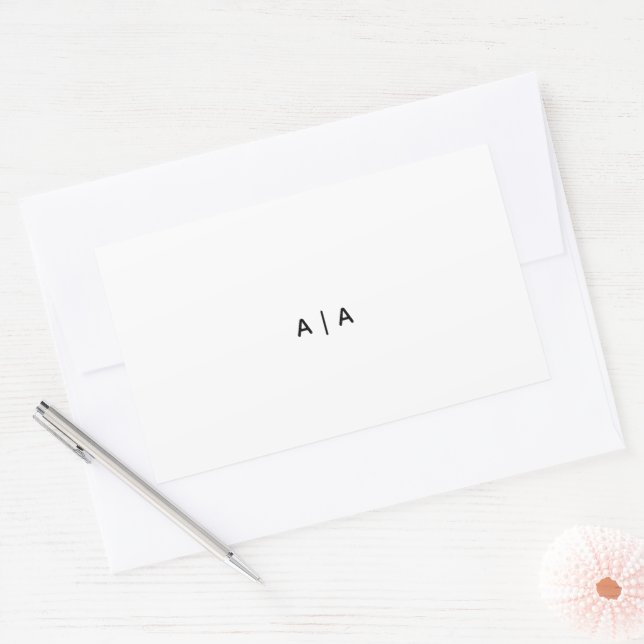 Custom Rectangle Stickers, Format: Sheet of Sticke Rectangular Sticker (Envelope)