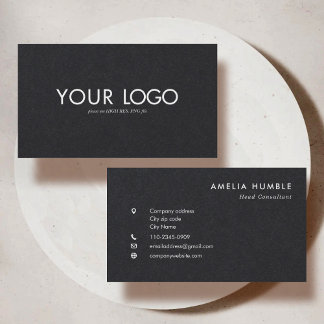 Custom Rectangular Logo Business card template