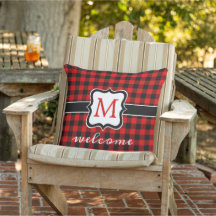 Custom Red Black Buffalo Check Plaid Pattern