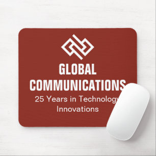 Custom Red Cyber Technology Computer Company  Mouse Mat