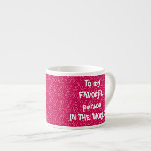 Custom red expresso mug