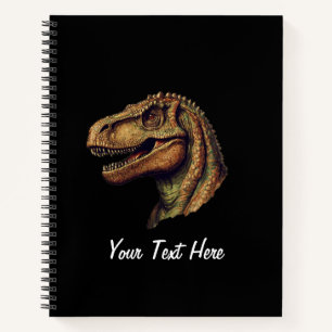 Custom Red Green Dinosaur T-Rex Tyrannosaurus      Notebook