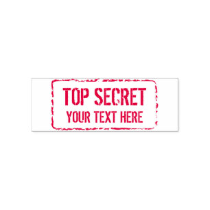Custom red ink TOP SECRET confidential logo Self-inking Stamp