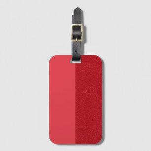 Custom Red Luggage Tag – Split Gloss & Noise