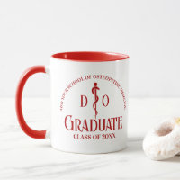 Custom Red Osteopathic Medical School Graduation