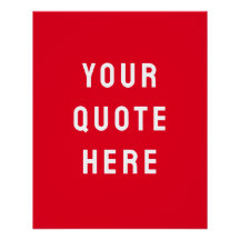 Custom Red Quote Art Personalised Wall Artwork