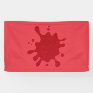 Custom Red Splatter Banner – Bold & Editable