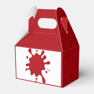 Custom Red Splatter Favour Box (Noise Effect)