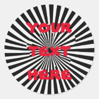 Custom Red Text Optical Illusion Gothic