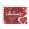 Custom Red Valentine dinner party invitation