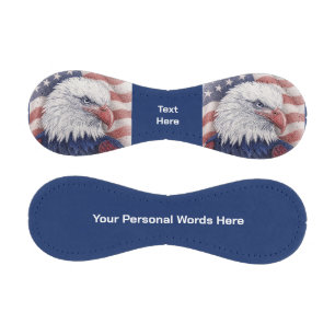 Custom Red White Blue Eagle Stars and Stripes Flag Baseball