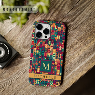 Custom Red Yellow Green Shapes Geometric  Case-Mate iPhone 14 Pro Max Case
