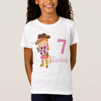 Custom Redhead Cowgirl Birthday Party Girl's