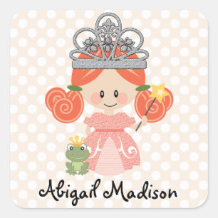Custom Redhead Princess Frog Sticker