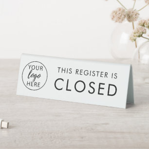 Custom Register Open or Closed Company Logo